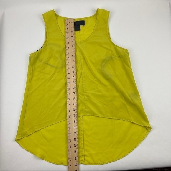 Kardashian Kollection Tank Top Womens Large Yellow Sheer - Picture 5 of 11